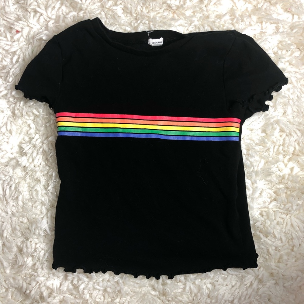 Cropped Lettuce edge tee